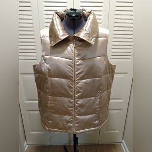 Charter Club Gold Women's Plus Size 3X Puffer Vest